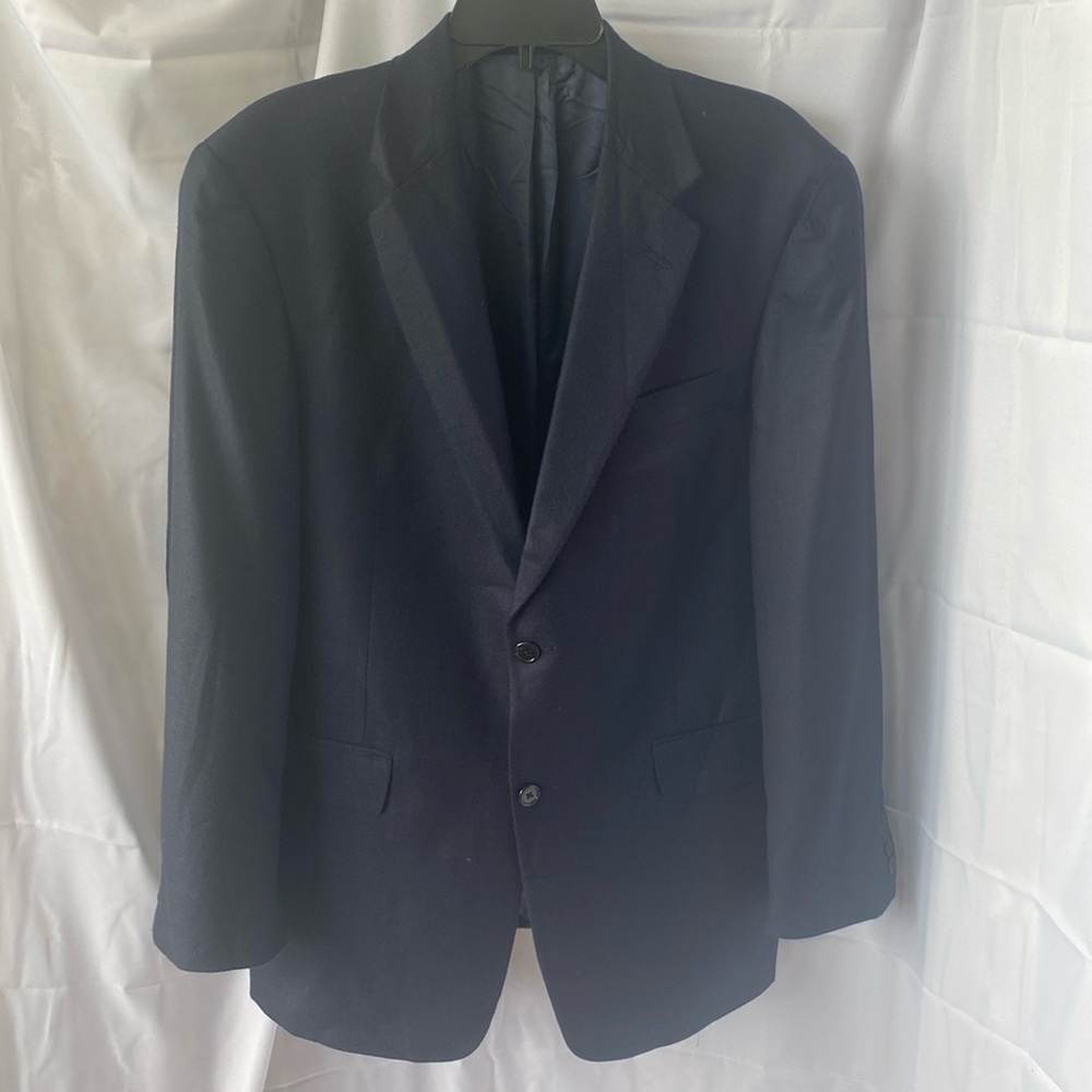 Navy blue cashmere sports jacket